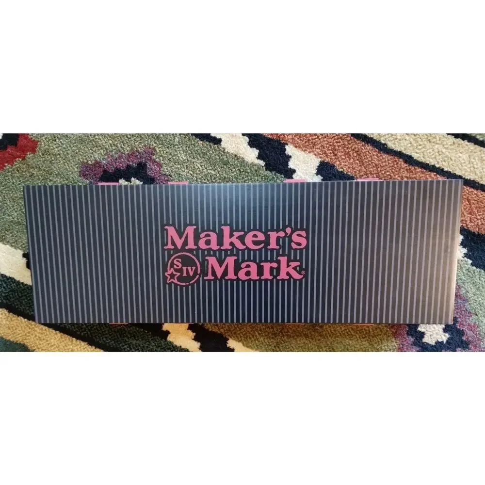Maker’s Mark Bourbon Whiskey Wood Condiment Drink Garnish Fruit Bar Caddy NEW!